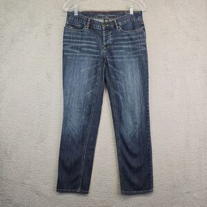 Eddie Bauer Jeans Women's Size 2 Boyfriend Jeans Distressed Lightweight‎ Denim